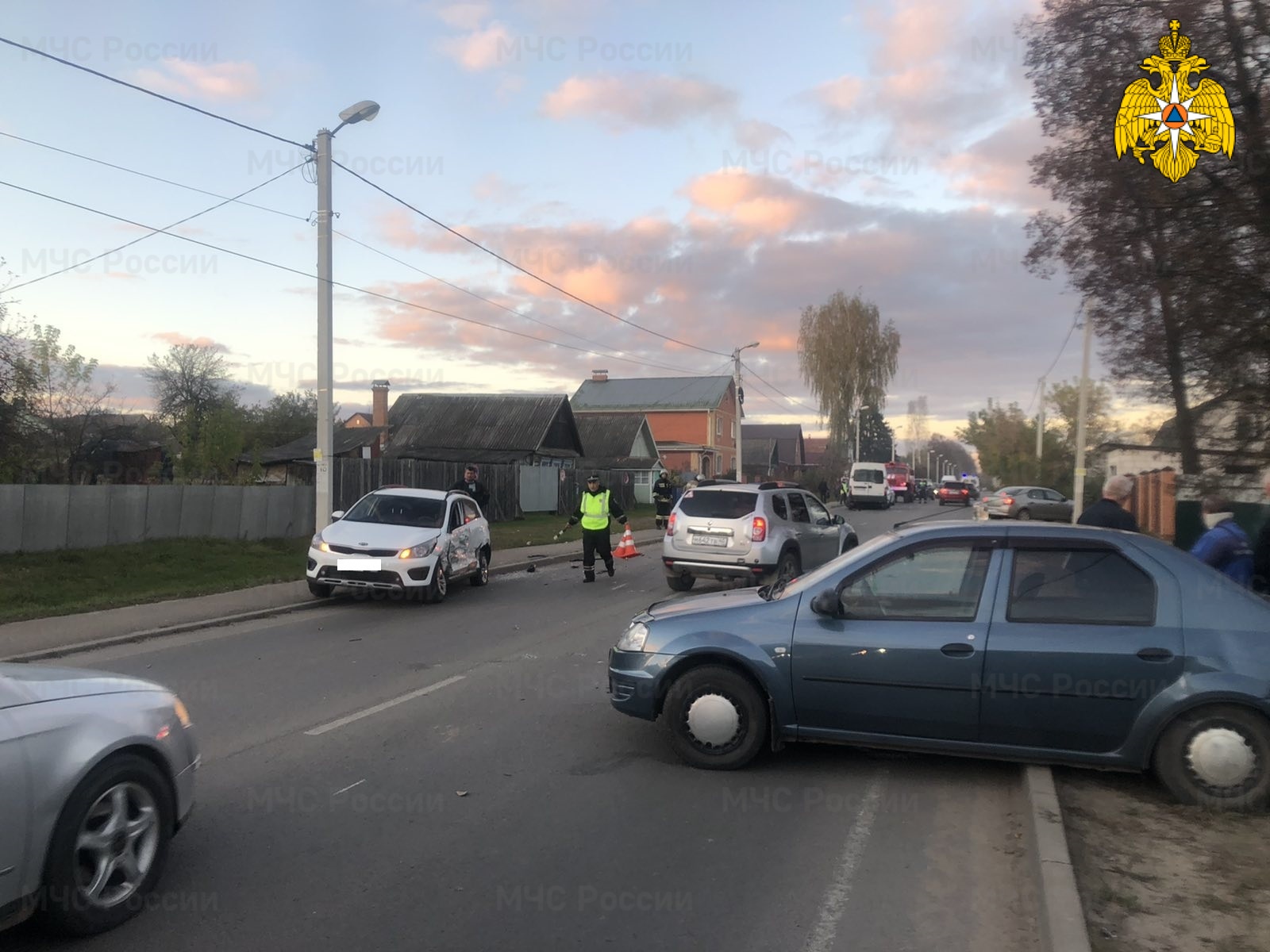 На ул. Маяковского - ДТП из трех машин | Людиново Городской сайт