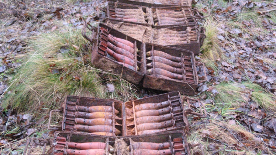 В людиновских лесах взорвали склад оружия черных копателей