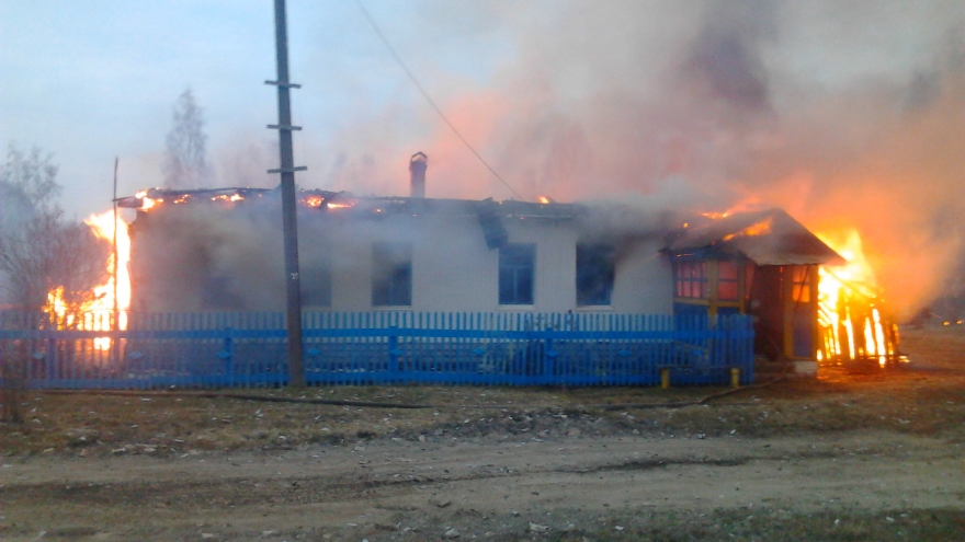 В Романовке сгорел дом