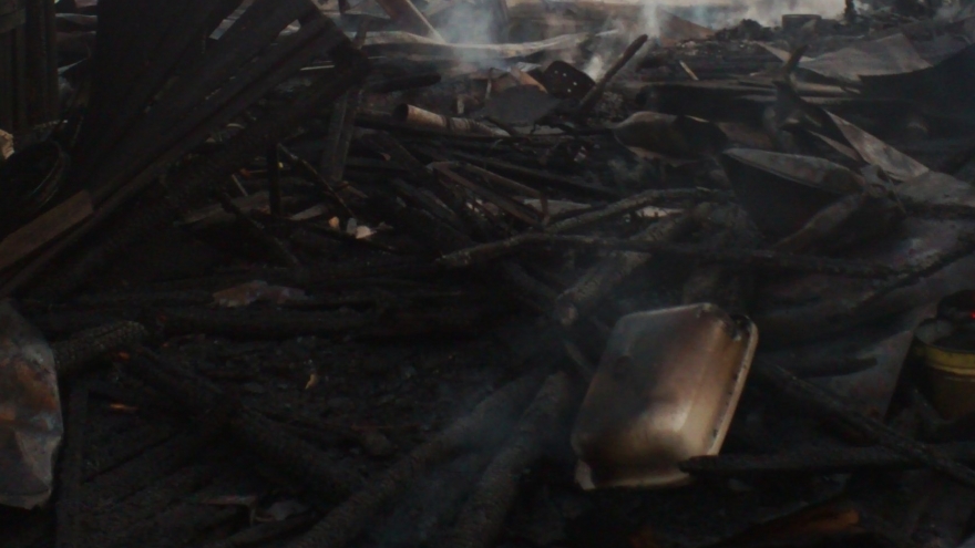 На ул. Гогиберидзе сгорели сараи