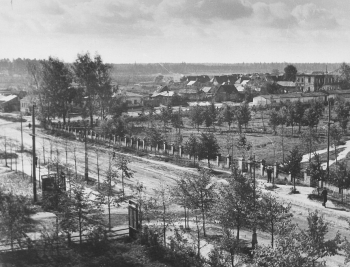 Вид на парк со стороны ЛТЗ, 60-е годы