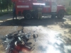 На ул. Щербакова загорелся мотоцикл