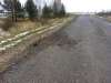 Отремонтированная дорога у Мостовки стала разрушаться в первые же дни